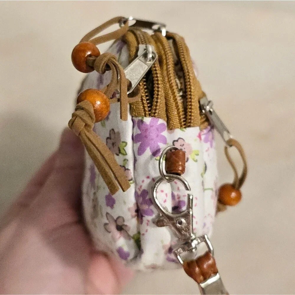 Jewelry Mini Travel Organizer In Floral Fabric by Qiao jia ren